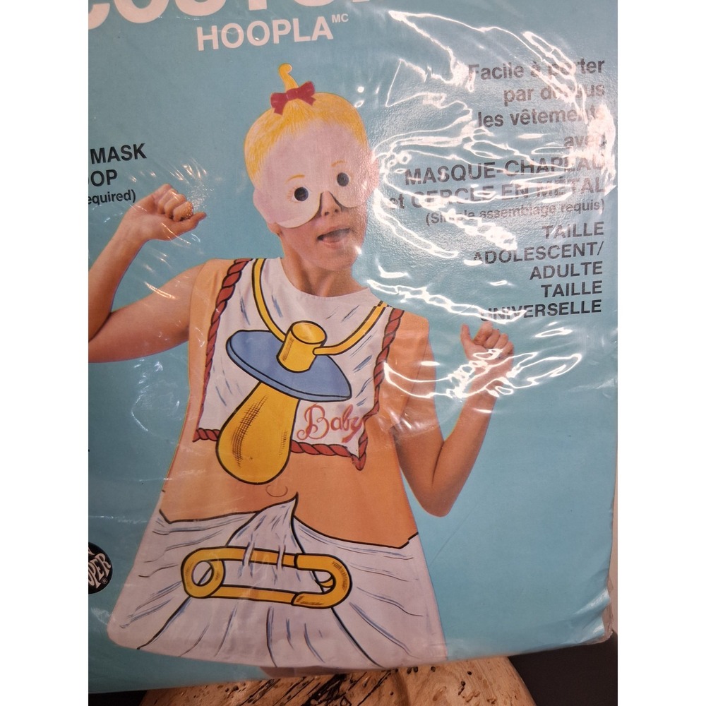 1986 Vintage Ben Cooper Hoopla Halloween Costume New In Bag